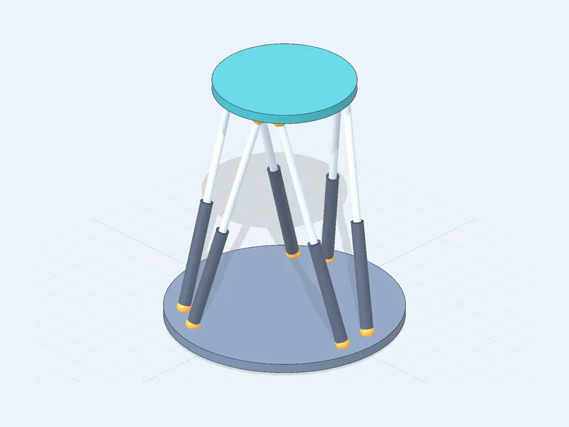 Plateforme de Stewart, Construit par CAD Genie